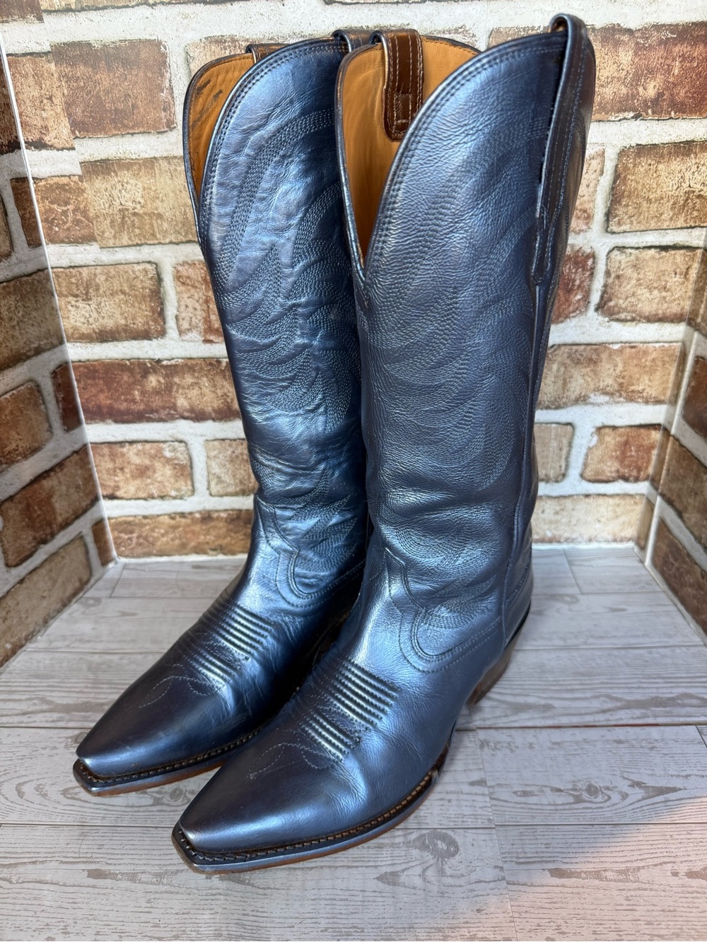 Tecovas CUSTOM PAINTED annie’s blue metallic